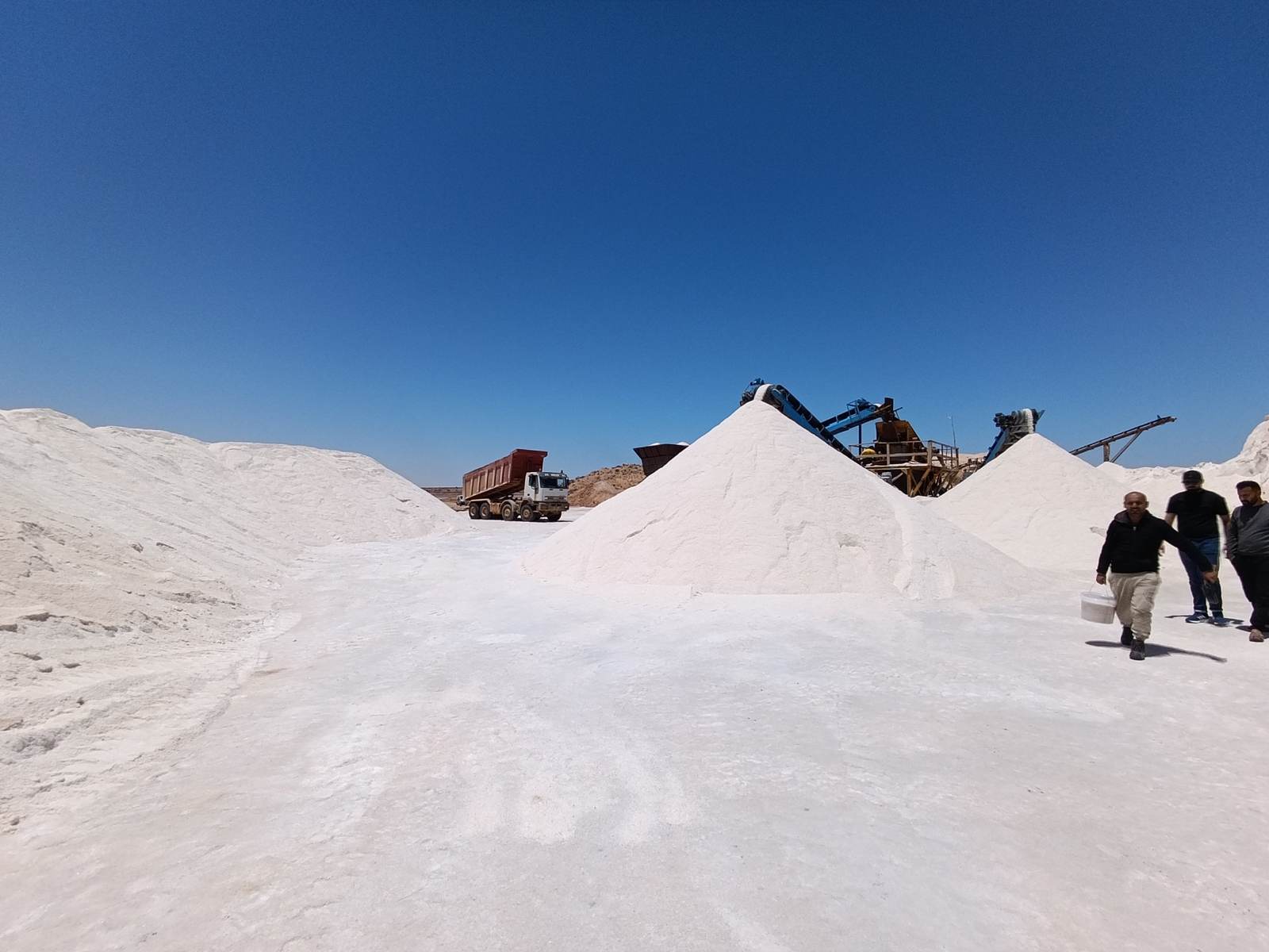 Salt stockpiles